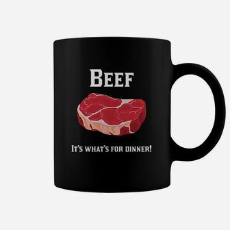 90s Beef It Is What Is For Dinner Beef Lovers Coffee Mug - Seseable