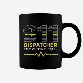 911 Dispatcher Calm Voice In The Dark Emergency Coffee Mug - Seseable