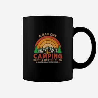 A Bad Day Camping Is Still Better Than A Good Day Working Coffee Mug - Seseable