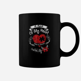 A Piece Of My Heart Lives In Heaven And He Is My Dad Coffee Mug - Seseable