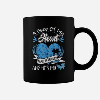 A Piece Of My Heart Lives In Heaven And He Is My Dad Gift Coffee Mug - Seseable