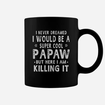 A Super Cool Papaw Grandpa Fathers Day Gift Men T Shirt Coffee Mug - Seseable
