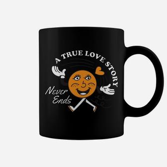 A True Love Story Never Ends Gift For Couple Coffee Mug - Seseable