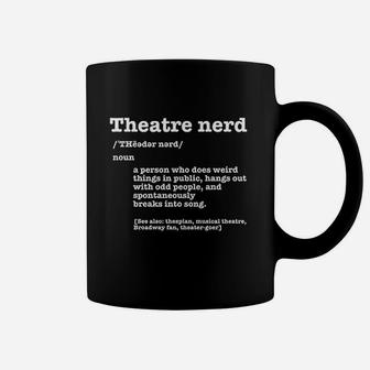 Acting Gift Musical Theatre Nerd Funny Dictionary Definition Coffee Mug - Seseable