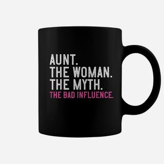 Ad - Aunt The Woman The Myth The Bad Influence Vintage Coffee Mug - Seseable