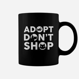 Adopt Dont Shop Dog Cat N Fish Coffee Mug - Seseable