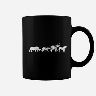 Africa Animals Rhino Lion Elephant Namibia Vintage Coffee Mug - Seseable