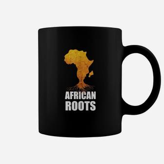 Africa Map With African Roots Coffee Mug - Seseable