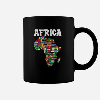 Africa Proud African Country Flags Continent Love Coffee Mug - Seseable