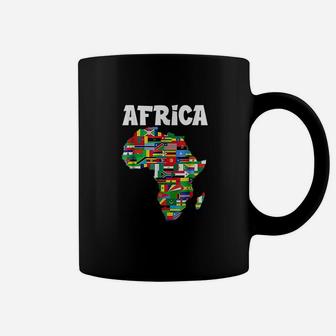 Africa Proud African Country Flags Continent Love Coffee Mug - Seseable