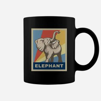 African Elephan Vintage Retro Coffee Mug - Seseable