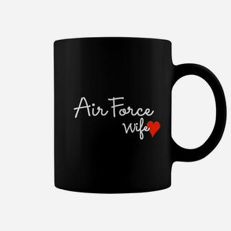 Air Force Wife Proud Military Spouse Usa Family Patriotic Coffee Mug - Seseable