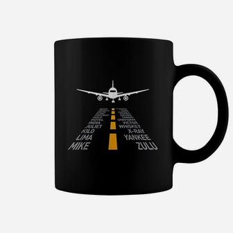 Airplane Pilot Gifts Airport Runway Phonetic Coffee Mug - Seseable