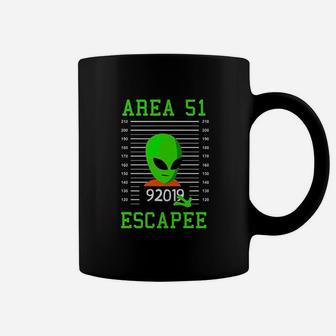 Alien Escapee Area 51 Cute Vintage Halloween Coffee Mug - Seseable