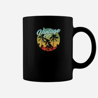 Aloha Born In 1975 Vintage Tropical Paradise 47th Birthday Premium Coffee Mug - Seseable