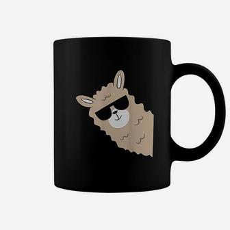 Alpaca Lover Llama With Sunglasses Cute Llama Alpaca Coffee Mug - Seseable
