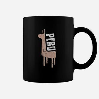 Alpaca Vintage Distressed Peru Coffee Mug - Seseable