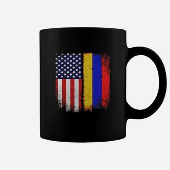 American Armenian Flag T-shirt Armenia Heritage Tee Coffee Mug - Seseable