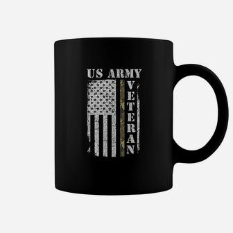 American Flag Camo Proud Us Army Veteran Coffee Mug - Seseable