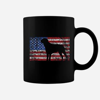 American Flag Rottweiler Dogs Coffee Mug - Seseable