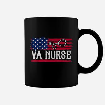 American Flag Va Nurse Patriotic Coffee Mug - Seseable