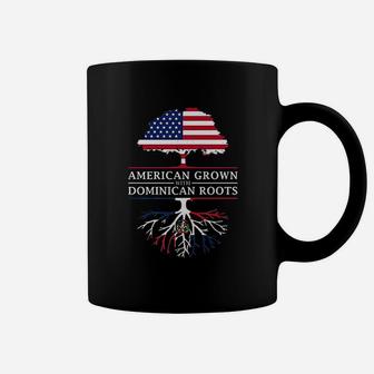 American Grown With Dominican Roots Dominican Republic Coffee Mug - Seseable