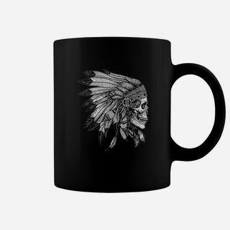 American Motorcycle Skull Native Indian Eagle Chief Vintage Coffee Mug - Seseable