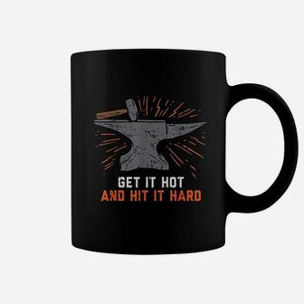 American Sheet Metal Worker Get It Hot And Hit It Hard Coffee Mug - Seseable