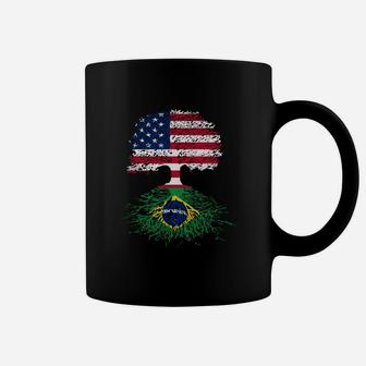 American Tree With Brazilian Roots T-shirt Coffee Mug - Seseable