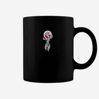 Amerikanischer Adler Emblem Schwarzes Tassen, Trendiges Adler Motiv Tee - Seseable