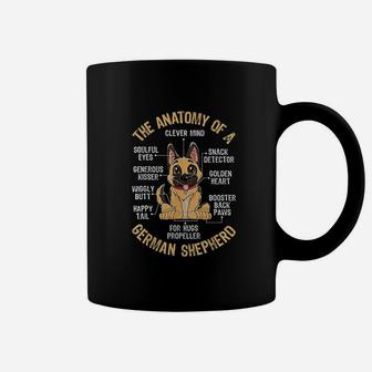Anatomy Of A German Shepherd Funny Dog Lover Gifts Coffee Mug - Seseable