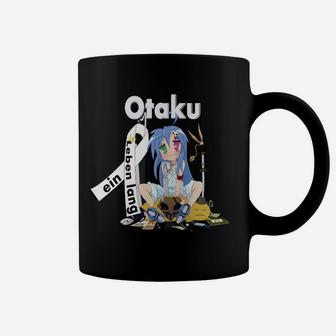 Anime-Fan Otaku Tassen, Graphic Tee in Schwarz mit Motiv - Seseable