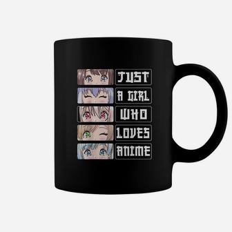 Anime Girl Gift Just A Girl Who Loves Anime Coffee Mug - Seseable