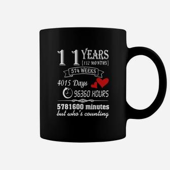 Anniversary Gift 11th T-shirt 11 Years Wedding Marriage Gift Coffee Mug - Seseable