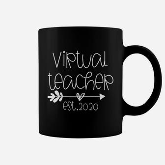 Appreciation Gift Virtual Teaching Virtual Teacher Est 2020 Coffee Mug - Seseable