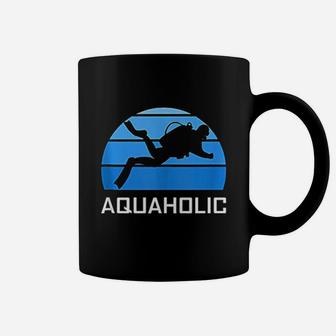 Aquaholic Scuba Diver Funny Love Diving Ocean Water Dive Coffee Mug - Seseable