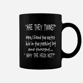 Are They Twins Funny Dad Daddy Parent Coffee Mug - Seseable