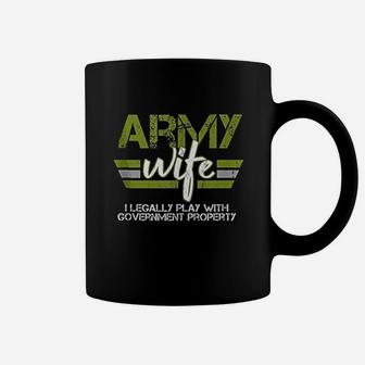 Army Veteran Wife Pink Army Wife Coffee Mug - Seseable