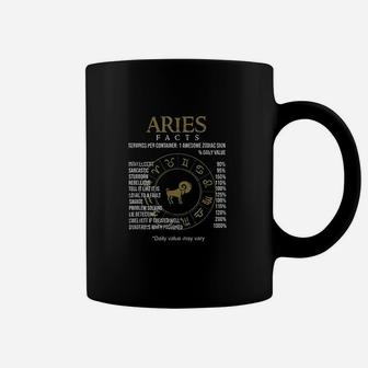 Astrological Sign Aries Facts Zodiac Sign Coffee Mug - Seseable
