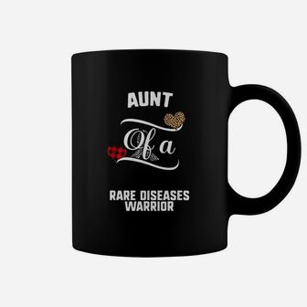 Aunt Rare Diseases Awareness Leopard Buffalo Plaid Family Coffee Mug - Seseable