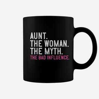 Aunt The Woman The Myth The Bad Influence Vintage Coffee Mug - Seseable