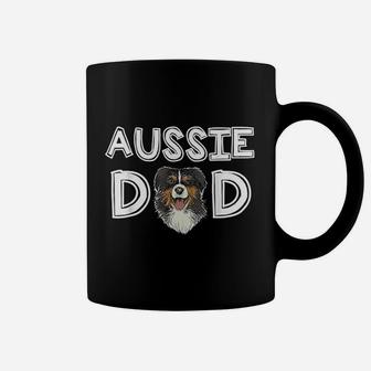Aussie Dad Daddy Fathers Day Gift Australian Shepherd Coffee Mug - Seseable