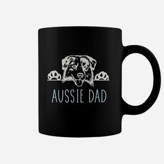 Aussie Dad With Australian Shepherd Dog Coffee Mug - Seseable