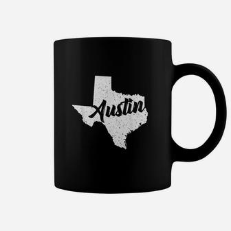 Austin Texas Gift Native Vintage Retro State Coffee Mug - Seseable
