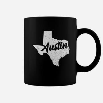 Austin Texas Gift Native Vintage Retro State Coffee Mug - Seseable