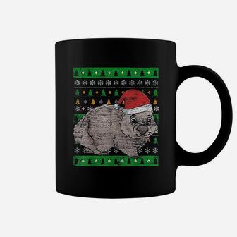 Australia Animal Ugly Christmas Wombat Coffee Mug - Seseable