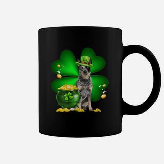 Australian Cattle Dog Shamrock St Patricks Day Irish Great Dog Lovers Coffee Mug - Seseable
