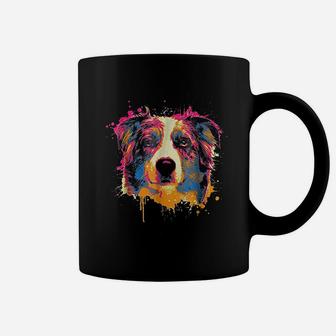 Australian Shepherd Dog Splash Aussie Coffee Mug - Seseable