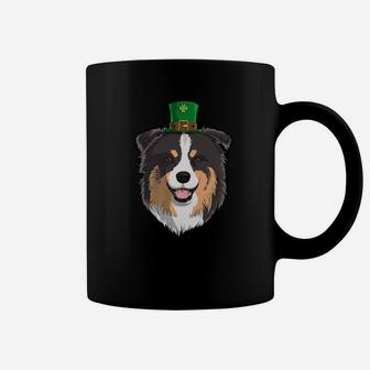 Australian Shepherd Dog St Patricks Day Leprechaun Coffee Mug - Seseable
