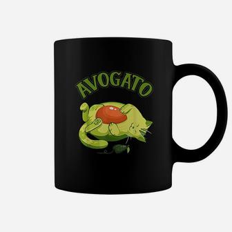 Avogato Cat Avocado Coffee Mug - Seseable